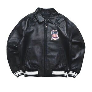 Men's Bomber Boxy Fit Avirex USA Icon Jacket